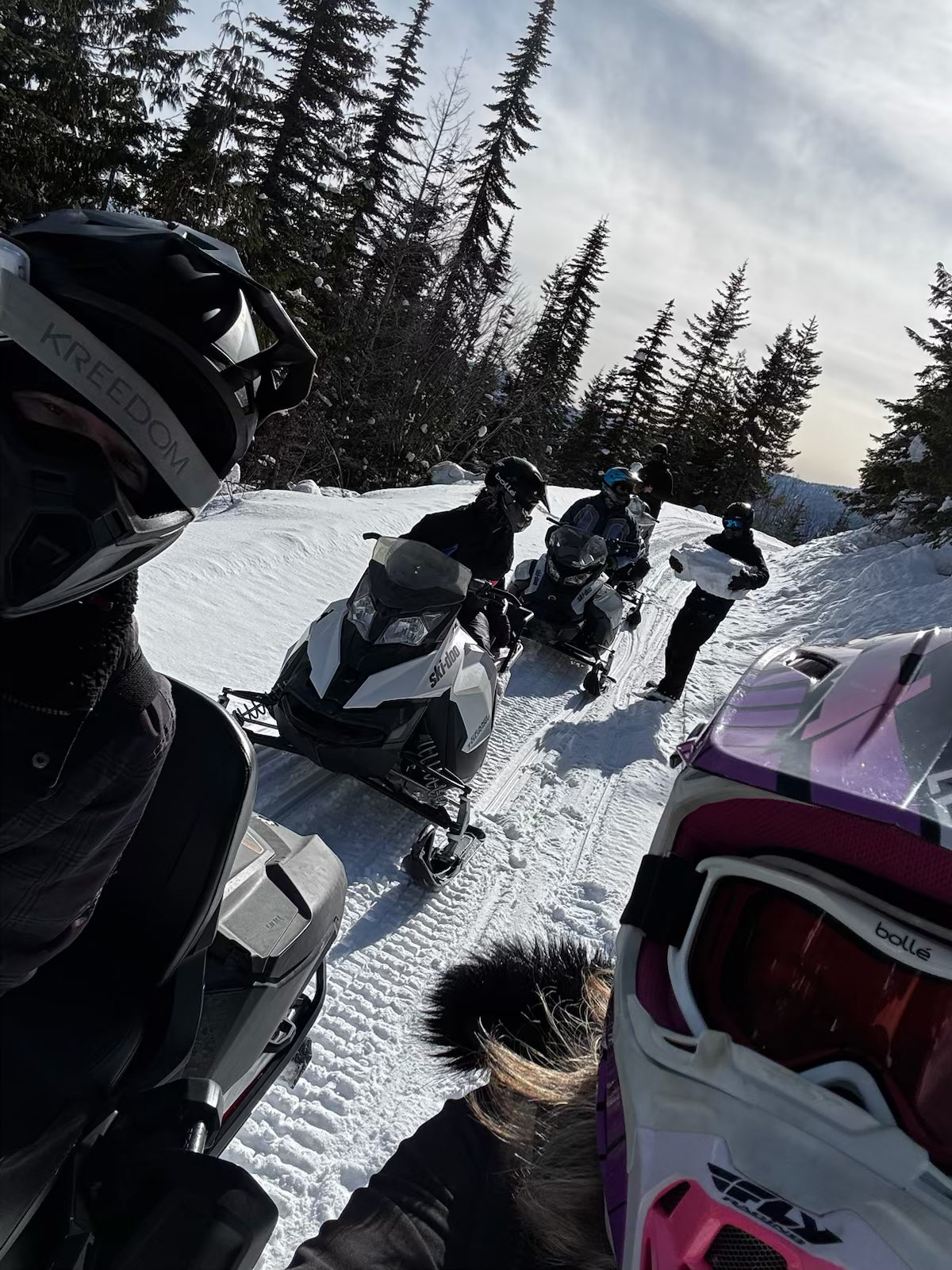 Snowmobiling