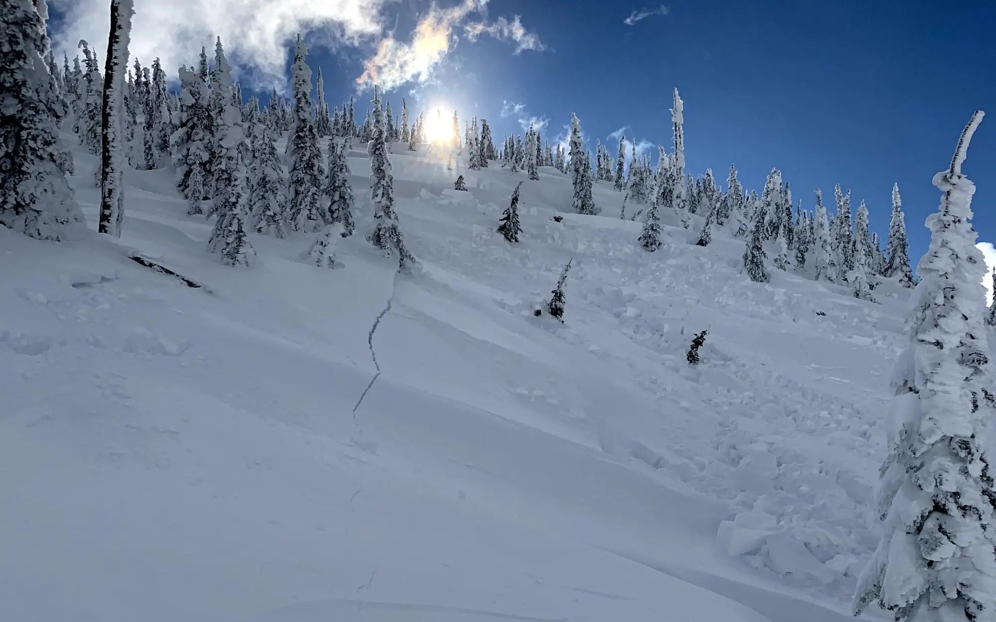 Avalanche terrain in Idaho