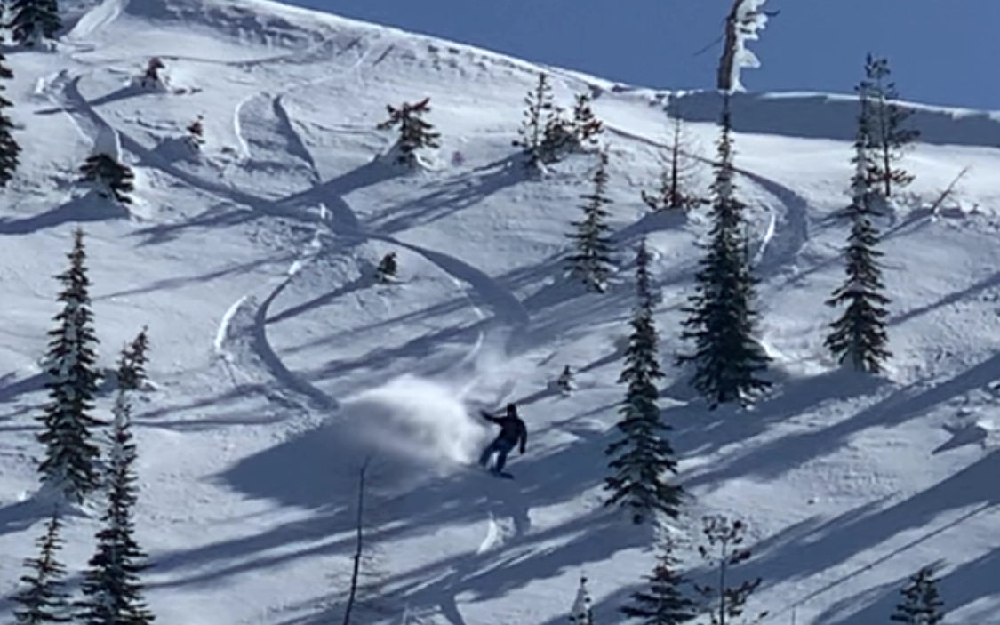 Cat skiing terrain in Idaho