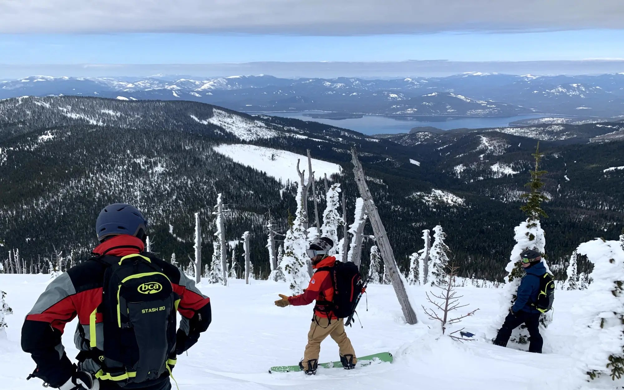 Backcountry skiing above Priest Lake, Idaho