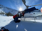 Heli skiing