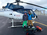 Heli skiing