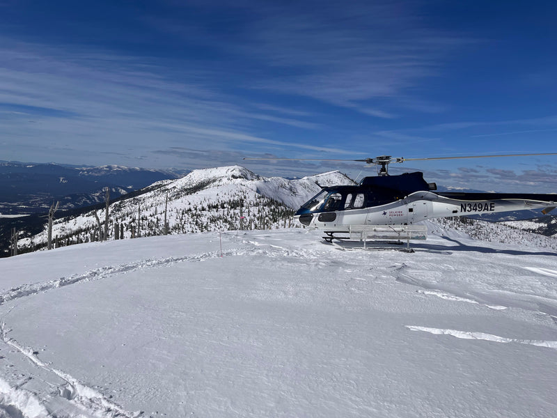 Heli skiing