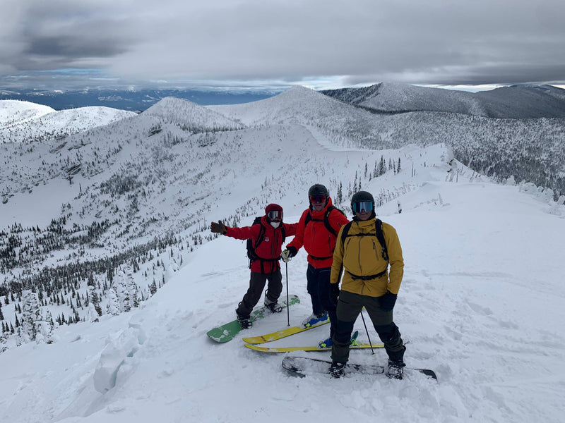 Heli skiing