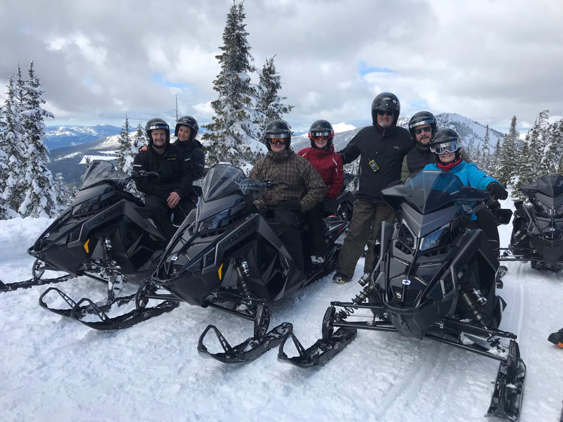 Private snowmobiling