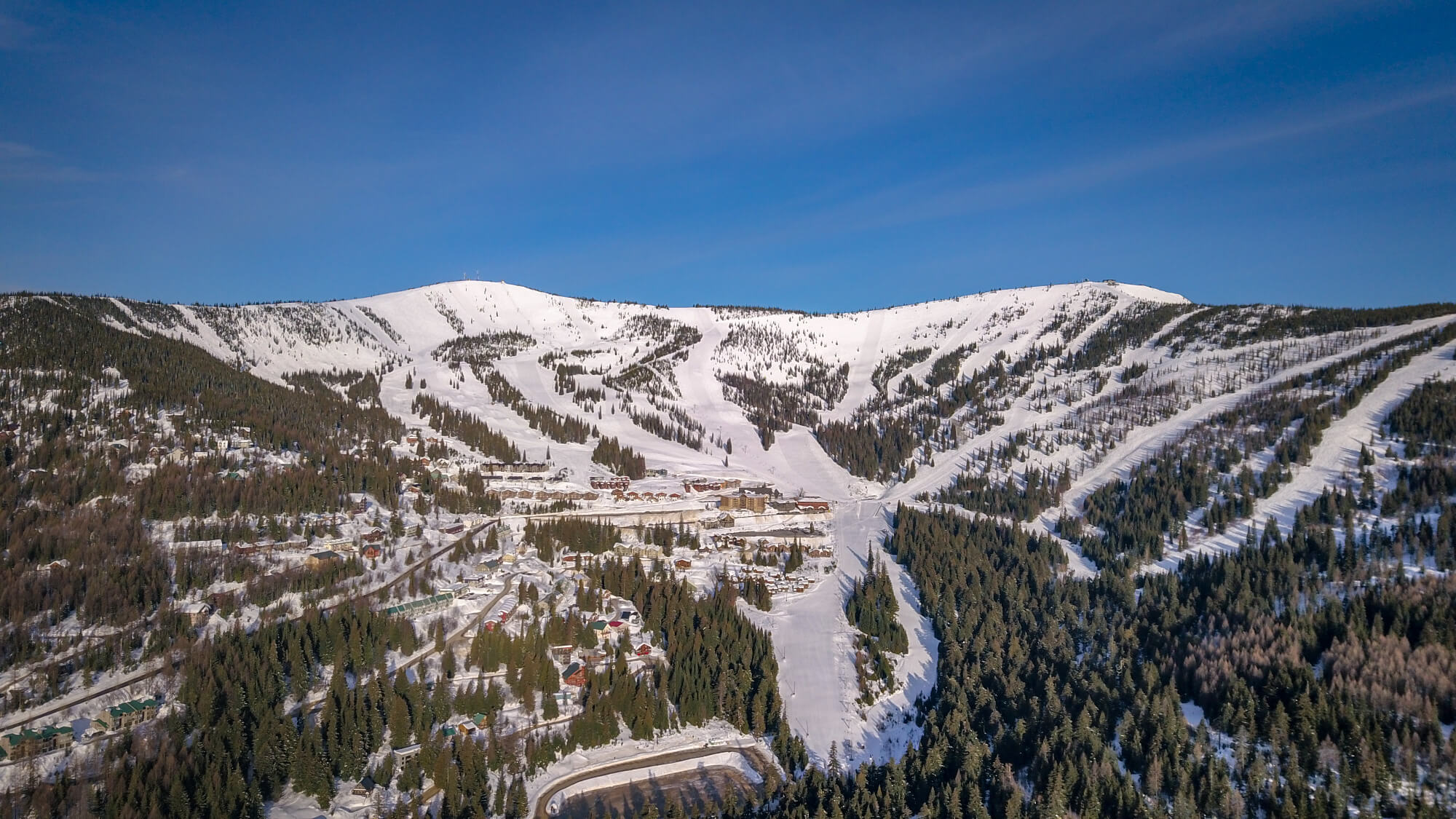 Schweitzer and the village by drone