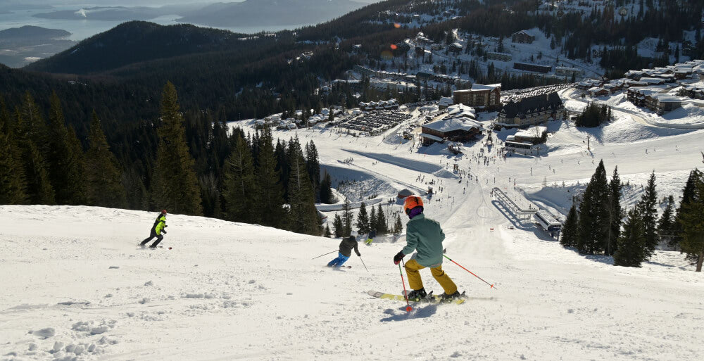 A kid skiing Schweitzer
