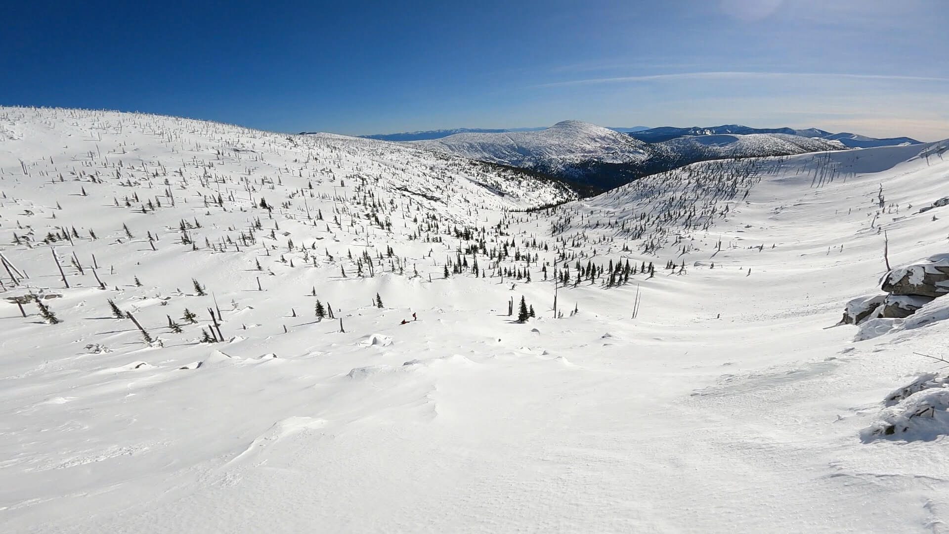 Open heli ski terrain