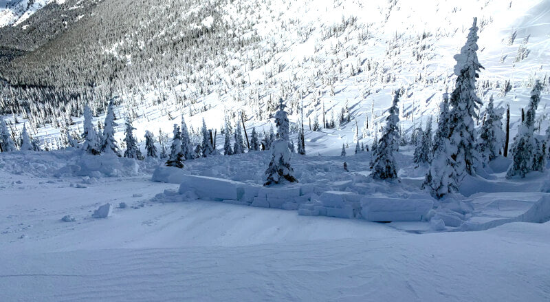 Avalanche debris